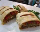 Foto del passaggio 5 della ricetta Strudel salato di verdure grigliate