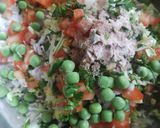 A picture of step 4 of Moonglet (healthy breakfast).