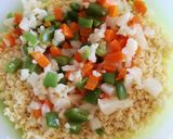 Foto del paso 5 de la receta Ensalada de couscous con aliño de Tahin