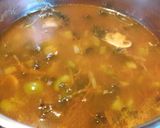 A picture of step 4 of My super easy honey pork and sirracha ramen soup.