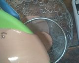 Foto langkah ke 4 dari resep Dadar gulung coklat isi cream+meises.