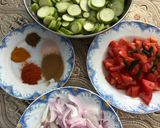 A picture of step 1 of Turai Ki Sabzi.
