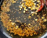 A picture of step 2 of Green Amaranth Leaves Curry | Thotakura.