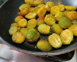 A picture of step 1 of Kankada Masala Bhaja/Fry.