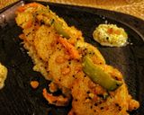 A picture of step 1 of Vegetable Fried Idli.