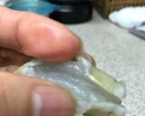 A picture of step 1 of S.A.C(Shrimps and Artificial Crabs) Sandwich.