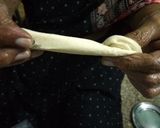 A picture of step 3 of Mawa Badam Holige.