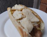 Foto del paso 9 de la receta: Perritos🧀calientes🍍a mi estilo🥯🌭