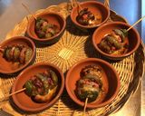 Une image de l'étape 16 de Brochettes de mini aubergines au jambon cru mozzarella et basilic frais.