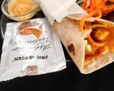 A picture of step 5 of Tandoori roti wrap.