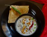 A picture of step 8 of Methi Matar Malai.