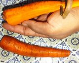 A picture of step 2 of Carrot Peel Crispy Crunchy Chips 🥕😋.