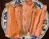 A picture of step 2 of California Farm Salmon Tail.