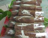Foto langkah ke 5 dari resep Dadar Gulung pisang coklat.