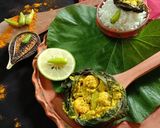 লাউ পাতায় ছোট চিংড়ি পাতুরি(lau patay choto chingri paturi recipe in Bengali) রেসিপি ধাপ - 10 ছবি