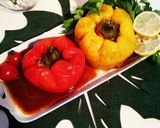 عکس مرحله 1 از دستور دلمه برگ و فلفل