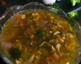 A picture of step 4 of Veg manchow soup.