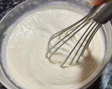 A picture of step 4 of Banana Suji Cake.