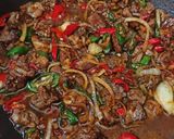 Foto langkah ke 5 dari resep Oseng Daging Pedas.