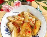 Hình bước làm 2 của món Khô Ức Cá Basa Chiên Sả Ớt