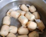 Foto langkah ke 3 dari resep Sosis ayam sayuran mini Homemade.