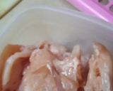 A picture of step 1 of Dynamite Chicken.