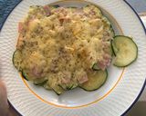 Foto del paso 2 de la receta: Calabacín con queso y jamón