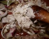 Foto del paso 8 de la receta Pollo en salsa de ajos con patatas fritas