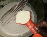 A picture of step 4 of Sinasir(Rice pancake)waffles.