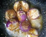 A picture of step 3 of Stuffed onion with gravy--.