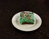 A picture of step 20 of Fudge Brownies & White Chocolate Mint Whipped Cream.