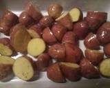 Speck and Parmesan meatballs with butter roasted potatoes recipe step 3 photo