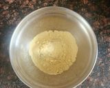 A picture of step 1 of Sattu mini chillas.
