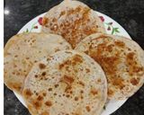 A picture of step 4 of Jaggery roti.(Gul poli).