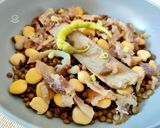 Foto del paso 5 de la receta: Ensalada de lentejas con ahumados y altramuces