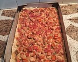 A picture of step 14 of Crispy Chicken Tart with Ham, Cheese, and Carrots.