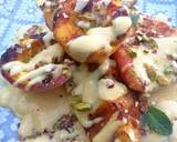 Grilled fruits with light custard and crushed nuts recipe step 6 photo