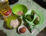 Foto langkah ke 1 dari resep MPASI Ayam Telur Bayam (Menu Lengkap Karbo+Prohe+Lemak+ Sayur).