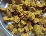 A picture of step 2 of Gujarati Snack Dudhi kothmir na Muthiya (swap methi to coriander).