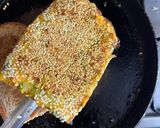 A picture of step 3 of Sweet Potato 🍠 Sesame Toast Fingers.