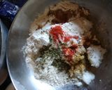 A picture of step 2 of Leftover rice thepla.