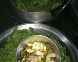 A picture of step 1 of Sarso ka saag makki ki roti(winter special).