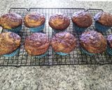 A picture of step 8 of Chocolate Fudge Banana Muffins.