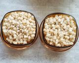 A picture of step 3 of Fried masala sago (sabudana).