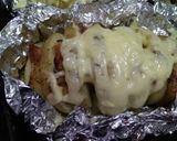Foto del paso 5 de la receta: Patatas Hasselback al horno, rellenas de bacon y queso