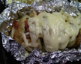 Foto del paso 5 de la receta: Patatas Hasselback al horno, rellenas de bacon y queso