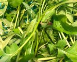 Hình bước làm 1 của món Bánh tổ ong gạo lứt và rau mầm