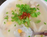 Hình bước làm 4 của món Cháo nấm hầm sen