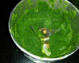 A picture of step 1 of Spinach dhokla.