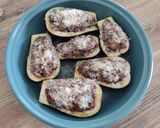 Une image de l'étape 6 de Aubergine farcie à la Sarde.